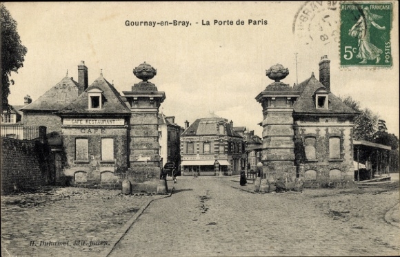 Postcard Gournay en Bray Seine Maritime, Porte de Paris