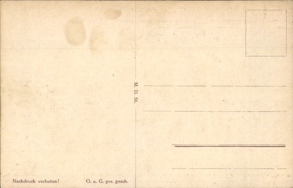 Artist Postcard Boettcher, Hans, Stuttgart, Train Station, On the Swabian Railway