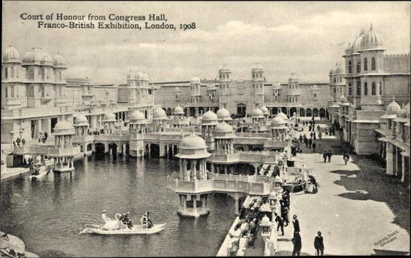Set von 68 Ansichtskarten, London, Französisch - Britische Ausstellung 1908