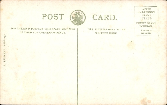 Postcard Pipe Major, Seaforth Highlanders