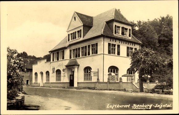 Postcard Isenburg im Sayntal Westerwald, Hotel Zur Isenburg