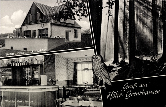 KP Höhr Grenzhausen w powiecie Westerwald, leśna tawerna Uhlenhorst, leśna idylla