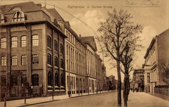 Ansichtkaart Rathenow im Havelland, Dunker-Straße