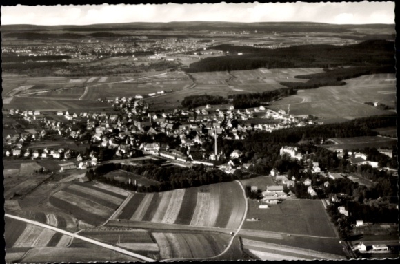 Ak Bad Dürrheim im Schwarzwald, Luftaufnahme von  Schwarzwald, ländliche Landschaft
