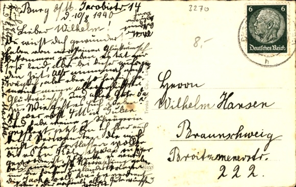Postcard Burg near Magdeburg in Saxony-Anhalt, Berlin Gate