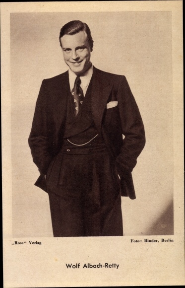 Ak Schauspieler Wolf Albach Retty, Portrait