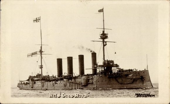 Postcard British warship HMS Good Hope
