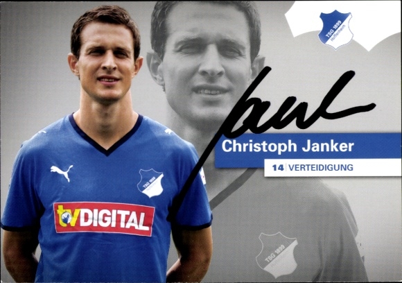 Autogramm Fußball, Christoph Janker, TSG 1899 Hoffenheim