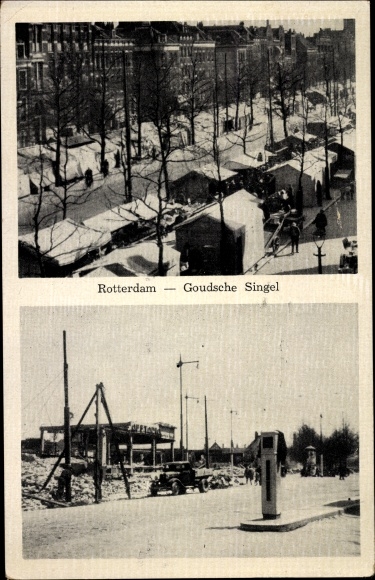 PC Rotterdam South Holland Netherlands, Groudsche Singel, destruction
