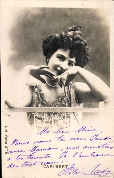 Postcard Variety Artist Caribert, portrait