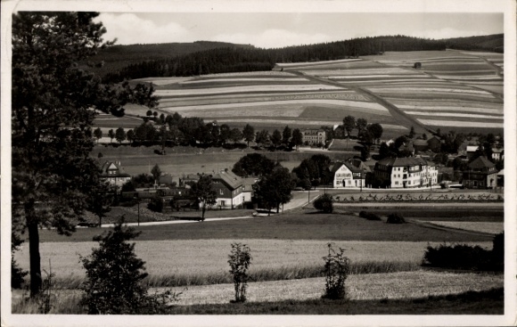 Postcard Erlbach in Vogtland, Bahnhofsviertel, am Hohen Stein