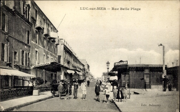 Ak Luc sur Mer Calvados, Rue Belle Plage