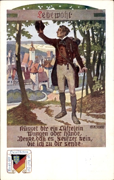 Artysta KP Wilke, KA, Związek Niemców w Dolnej Austrii, turyści, żegnamy, żegnamy