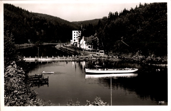 Postcard Saale Orla Kreis, Bleiloch Dam, Lemnitzhammer