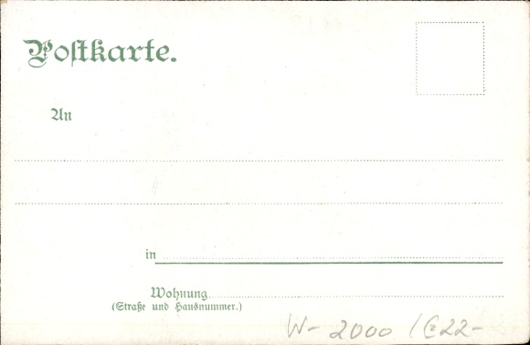 litho Hamburg Wandsbek Volksdorf, Hotel Stadt Hamburg