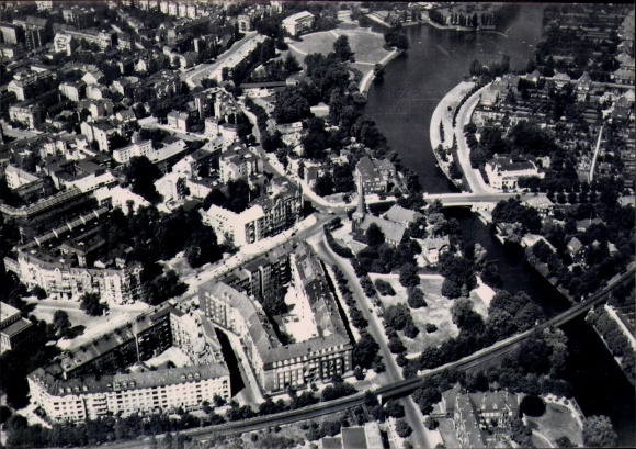 Photo Hamburg Nord Eppendorf, aerial photograph