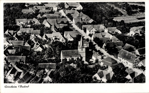 Postcard Griesheim Offenburg in Baden Black Forest, general view
