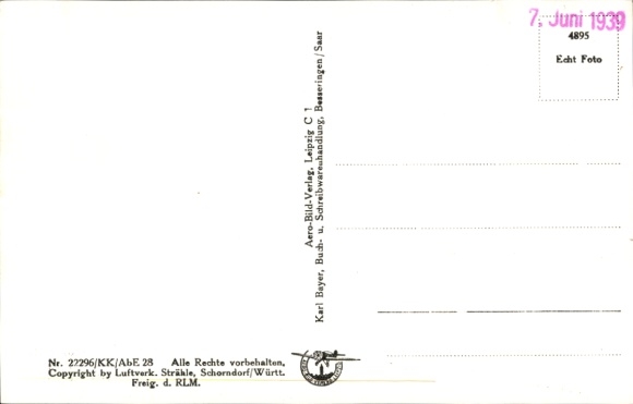 Postcard Besseringen Merzig in Saarland, aerial photograph