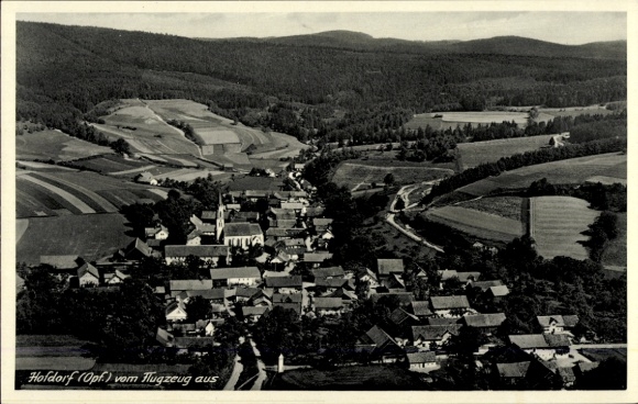 Ak Hofdorf Wörth an der Donau Oberpfalz Bayern, Fliegeraufnahme