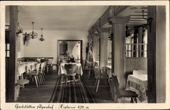 PC Hintersee Immenstadt im Allgäu Swabia, Alpenhof restaurants, interior view