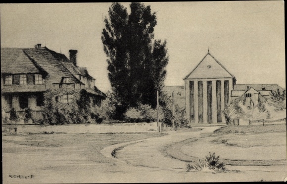Artist PC Dresden Hellerau, garden city, educational institution, pension house