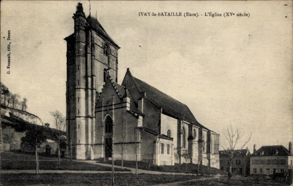 CPA Ivry-la-Bataille Eure, Église