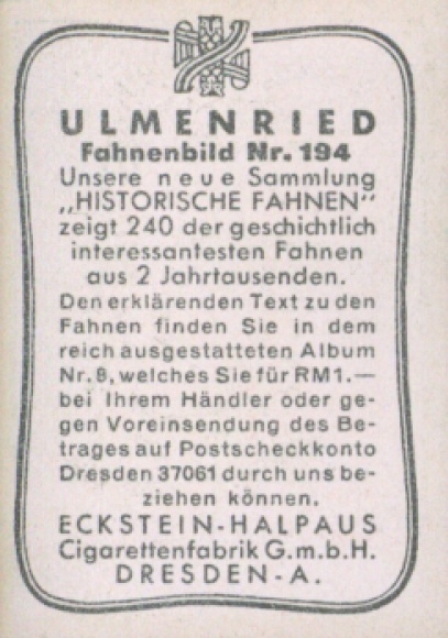 Collection picture Ulmenried flag pictures No. 194, flag of the Mexican uprising 1810