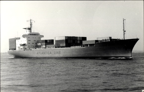 Foto Ak MS Atlantica Livorno, vrachtschip, containerschip Atlantica Line