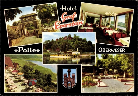 KP Polle nad Wezerą, Hotel Graf Everstein, parowiec, minigolf