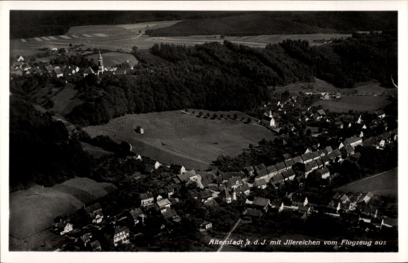 Ak Altenstadt an der Iller, Fliegeraufnahme, Illereichen