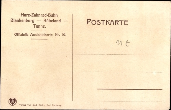 Postcard Harz cog railway, high dam on the Eichenberge with Kaiserwarte, Albert Schneider, Roman Abt