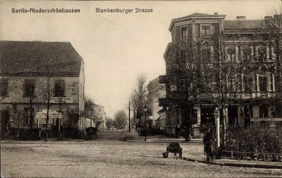 Ak Berlin Pankow Niederschönhausen, Blankenburger Straße