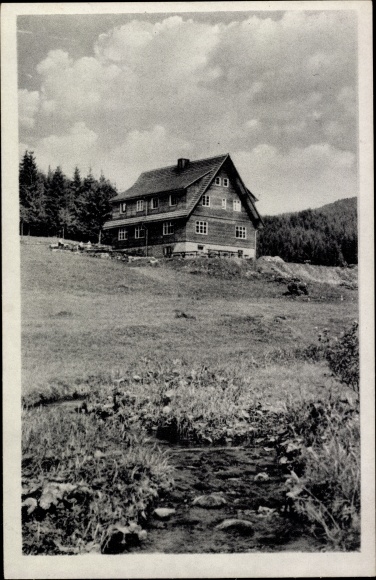 Postcard Oberschönau Steinbach Hallenberg in the Thuringian Forest, Waldhotel Oberhof, Kanzlersgrund