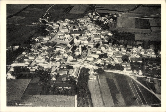 Ak Buxheim in Schwaben, Fliegeraufnahme