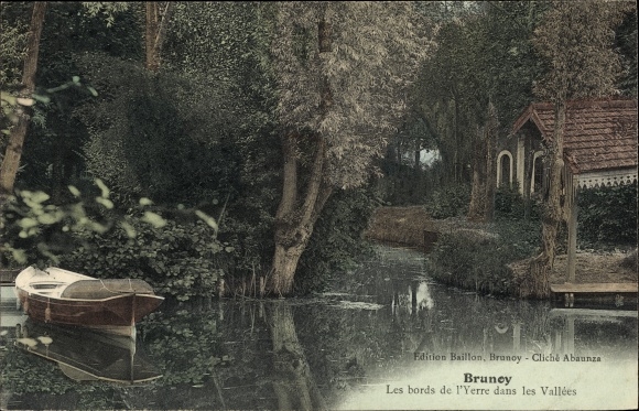 Ak Brunoy Essonne, Les bords de l'Yerre in de Vallees