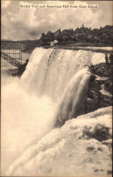 10 vintage ansichtkaarten Niagarawatervallen, verschillende uitzichten