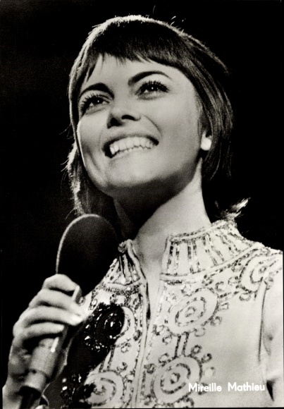 Ak Sängerin Mireille Mathieu