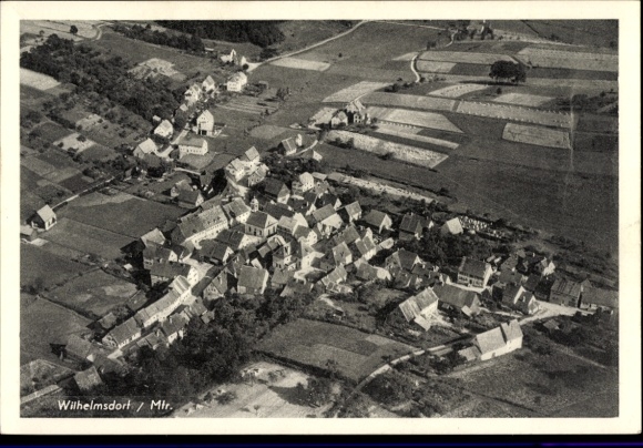 Ak Wilhelmsdorf in Mittelfranken, Fliegeraufnahme