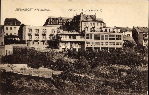 Ak Kyllburg in der Eifel Rheinland Pfalz, Hotel Eifeler Hof, Rückansicht