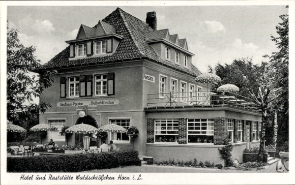 Postcard Horn Bad Meinberg North Rhine Westphalia, Hotel and Rest Area Waldschlösschen