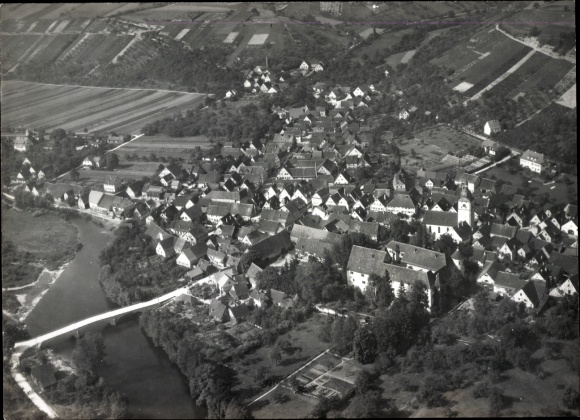 Photo Dörzbach an der Jagst Württemberg, aerial photograph