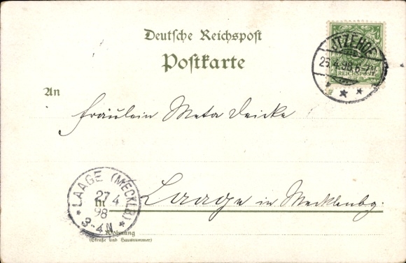 litho Fritz Triddelfitz, Fritz Reuter, Ut mijn Stromtid