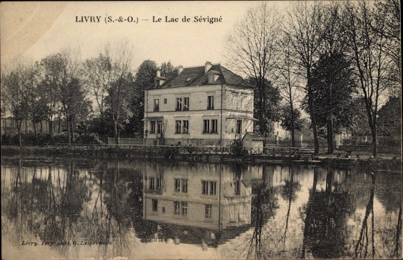 Ak Livry Seine Saint Denis, Le Lac de Sevigne