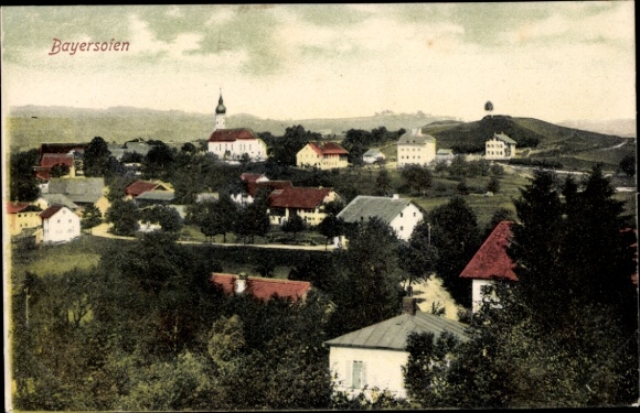 Postcard Bad Bayersoien in Upper Bavaria, general view