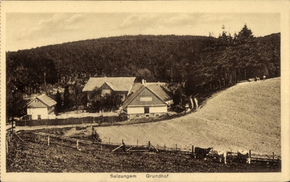 Postcard Bad Salzungen in Thuringia, Grundhof