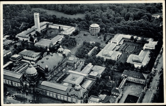 KP Drezno, Międzynarodowa Wystawa Higieny 1931, częściowy widok z lotu ptaka, Kugelhaus