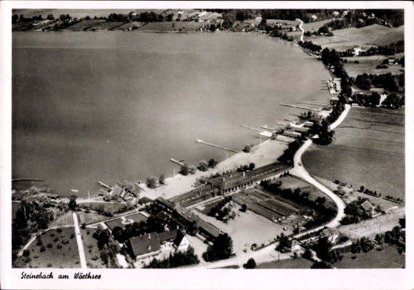 Postcard Steinebach in the Westerwald, aerial photograph
