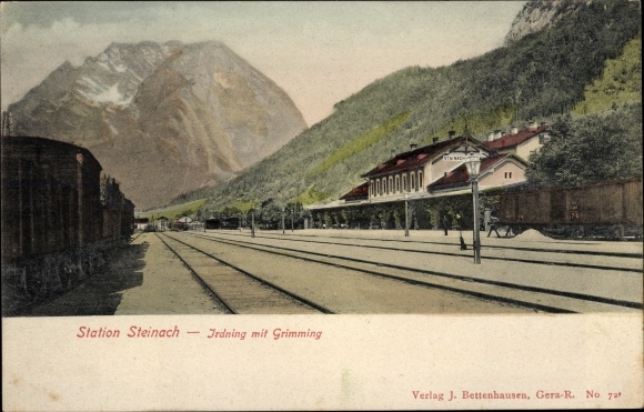PC Stainach Styria, train station, Irdning with Grimming