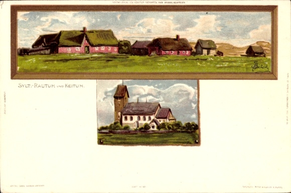 Künstler Litho Biese, C., Keitum auf Sylt, Rantum, Kirche