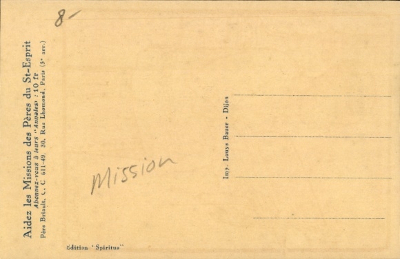 Artist Postcard Briault, M., AEF, Dans nos ecoles de Mission, Emulation
